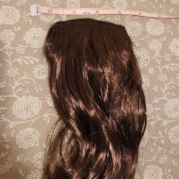 NEW Hair Extension, Synthetic, Clip, Med. Reddish/Golden Brown, 18" - Picture 5 of 15